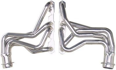 Hedman Street Headers 66317 Headers, Street, Long Tube, Steel, Silver Ceramic Coated, Buick, Oldsmobile, Pontiac, 5.0, 5.7L, Pair thumbnail 4