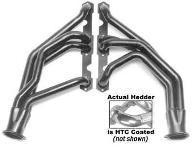 Hedman Street Headers 68166 Headers, Street, Long Tube, Steel, Silver Ceramic Coated, Chevy, 283, 327, Pair thumbnail 5