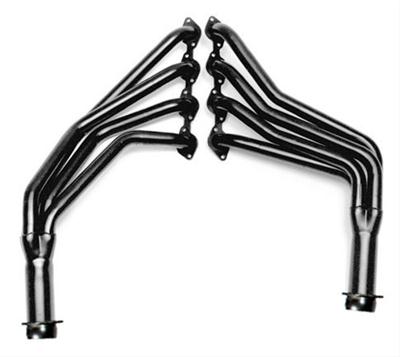 Hedman Specialty and Engine Swap Headers 68253 Headers, Swap, Long Tube, Steel, Black Ceramic Coated, Chevy, Pair thumbnail 3
