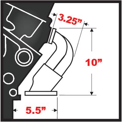 Hedman Traditional Block Hugger Headers for 1967-1982 LAND CRUISER, 1923-1954 STREET ROD - 68360 Headers, Traditional, Hugger, Steel, Temporary Paint, Toyota, Small Chevy, Pair thumbnail 9