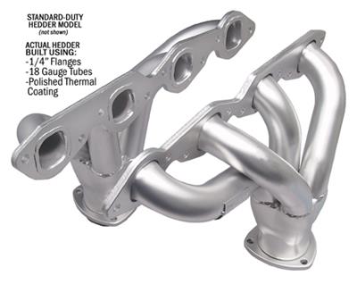 Hedman Traditional Block Hugger Headers 68376 Headers, Traditional, Hugger, Steel, Silver Ceramic Coated, Chevy, Big Block, Pair thumbnail 4