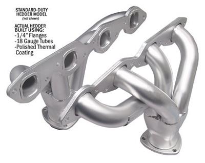 Hedman Traditional Block Hugger Headers 68376 Headers, Traditional, Hugger, Steel, Silver Ceramic Coated, Chevy, Big Block, Pair thumbnail 3