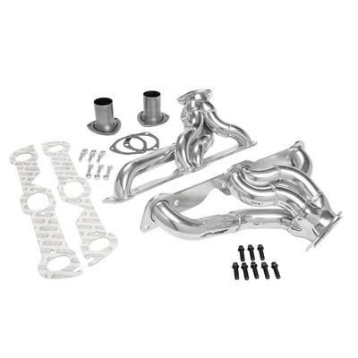 Hedman Street Headers 61476 Headers, Street, Mid-Length, Steel, Silver Ceramic Coated, Chevy, GMC, 5.0, 5.7L, Pair thumbnail 4
