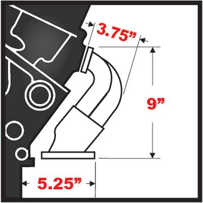 Hedman Tight Tubes Street Rod Headers for 1957 BEL AIR, TWO-TEN SERIES - 68500 Headers, Rod, Block Hugger, Steel, Temporary Paint, Chevy, Small Block, Pair thumbnail 5
