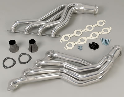 Hedman Street Headers 69286 Headers, Street, Long Tube, Steel, Silver Ceramic Coated, Chevy, GMC, 454, Pair thumbnail 5