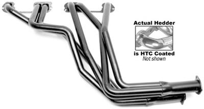 Hedman Street Headers 69316 Headers, Street, Long Tube, Steel, Silver Ceramic Coated, Chevy, GMC, 230, 250, 292, Pair thumbnail 4