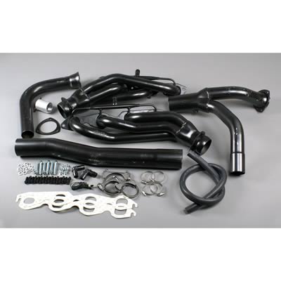 Hedman Street Headers 69571 Headers, Street, Mid-Length, Steel, Temporary Paint, Chevy, GMC, 7.4L, Kit thumbnail 5