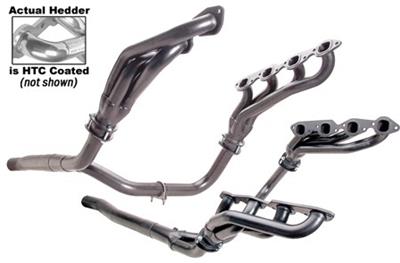 Hedman Street Headers 69576 Headers, Street, Mid-Length, Steel, Silver Ceramic Coated, Chevy, GMC, 7.4L, Kit thumbnail 4