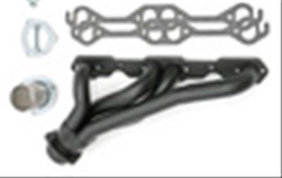 Hedman Street Headers 69643 Headers, Street, Mid-Length, Steel, Black Ceramic Coated, Jeep, Chevy Small Block, Pair thumbnail 6