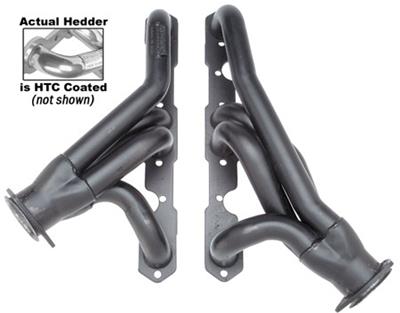 Hedman Hot Rodz Engine Swap Headers for 1987-1995 WRANGLER - 69646 Headers, Swap, Mid-Length, Steel, Silver Ceramic Coated, Jeep, Chevy Small Block, Pair thumbnail 4