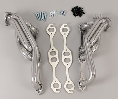 Hedman Street Headers 69656 Headers, Street, Shorty, Steel, Silver Ceramic Coated, Chevy, GMC, Small Block, Pair thumbnail 4