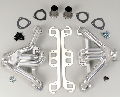 Hedman Tight Tubes Street Rod Headers 78506 Headers, Rod, Block Hugger, Steel, Silver Ceramic Coated, Dodge, Plymouth, Small Block, Pair thumbnail 8