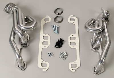 Hedman Street Headers 79546 Headers, Street, Shorty, Steel, Silver Ceramic Coated, Dodge, 5.2L, 5.9L, Pair thumbnail 3