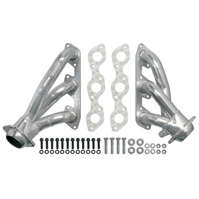 Hedman Street Headers 88296 Headers, Street, Shorty, Steel, Silver Ceramic Coated, Ford, 3.8L, Pair thumbnail 3