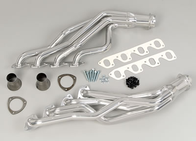 Hedman Street Headers 88326 Headers, Street, Long Tube, Steel, Silver Ceramic Coated, Ford, Mercury, 351C, Pair thumbnail 5