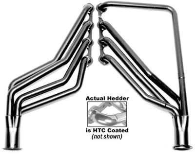 Hedman Street Headers 88356 Headers, Street, Long Tube, Steel, Silver Ceramic Coated, Ford, 302, Pair thumbnail 4