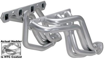 Hedman Street Headers for 1979-1993 MUSTANG - 88396 Headers, Street, Long Tube, Steel, Silver Ceramic Coated, Ford, 4.2L, 5.0L, Pair thumbnail 5