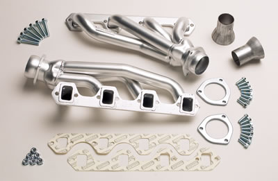 Hedman Elite Extreme-Duty Headers 88408 Headers, Extreme-Duty, Shorty, Steel, Silver Ceramic Coated, Ford, Mercury, 260, 289, 302, Pair thumbnail 7