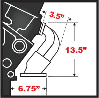 Hedman Traditional Block Hugger Headers for 1923-1949 STREET ROD - 88420 Headers, Traditional, Hugger, Steel, Temporary Paint, Ford, Small Windsor, Pair thumbnail 7