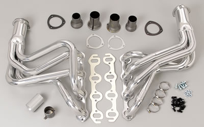 Hedman Street Headers 89156 Headers, Street, Long Tube, Steel, Silver Ceramic Coated, Ford, Pair thumbnail 8
