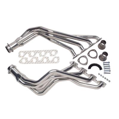 Hedman Street Headers 89366 Headers, Street, Fenderwell Exit, Steel, Silver Ceramic Coated, Ford, 351M, 400, Pair thumbnail 7