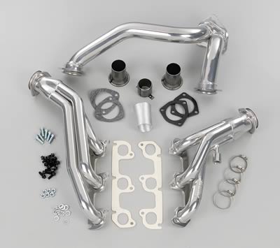 Hedman Street Headers 89406 Headers, Street, Mid-Length, Steel, Silver Ceramic Coated, Ford, 4.0L, Kit thumbnail 2