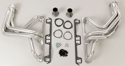 Hedman Street Headers 99246 Headers, Street, Long Tube, Steel, Silver Ceramic Coated, Jeep, 304, 360, 401, Pair thumbnail 4