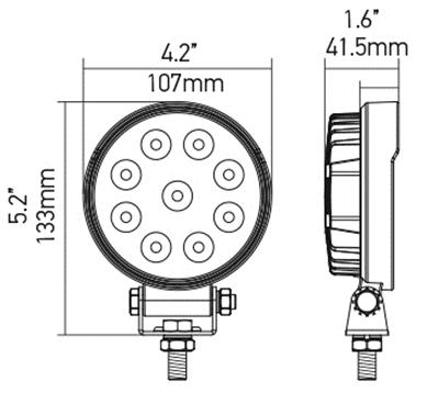 Hella 357101002 Hella Optilux LED Work Lights | Summit Racing