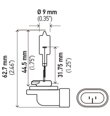 Hella Bulb 889 12V 27W Pgj13 T325 thumbnail 2