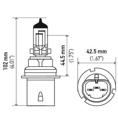 Hella Bulb 9004 12V 65/45W P29T T4625 +50 thumbnail 2