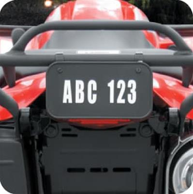 Hardline Products ATV License Plate Kits 2342B Aluminum Black thumbnail 2