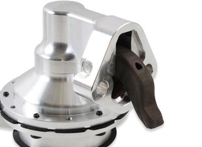 Holley HP Billet Mechanical Fuel Pumps 12-454-25 Pumps, Billet, Mechanical, 170 gph, 7.5 psi, Silver, -8 AN, Male Thread, Inlet and Outlet, Chevy, 396ci, 402ci, 427ci, 454ci, Each thumbnail 3