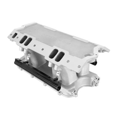 Holley EFI Hi-Ram Intake Manifolds 300-950 Manifolds, Hi-Ram, Throttle Body, 105mm Bore, Standard Deck, Aluminum, Natural, Chevrolet, Small Block, Each thumbnail 7
