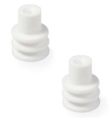 Holley Weatherproof Seals 571-109 Wiring Connector Replacement Parts, EFI, Replacement, Weather Seal, Green, GT150, 20-22 gauge wire, 100-piece, Set thumbnail 2
