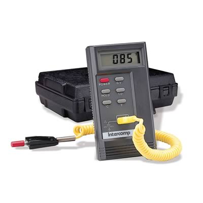 Intercomp Racing 360012 Pyrometer, 0 1,500 Degrees F, LCD Readout