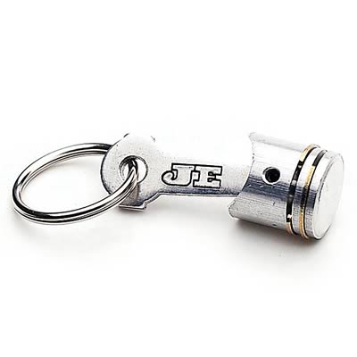 JE Pistons Piston and Connecting Rod Key Chains J400X Ring, & Piston, Aluminum, Each