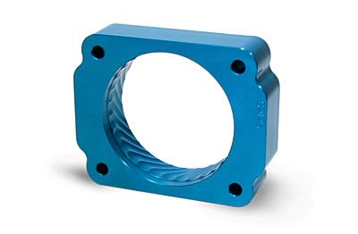 JET Powr-Flo Throttle Body Spacers 62116 Spacer, Powr-Flo, Aluminum, Blue Anodized, Jeep, Each