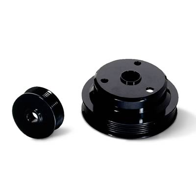 JET Underdrive Pulley Kits 90104 Set, Serpentine, Steel, Black, Chevy, GMC, 7.4L/454, Set