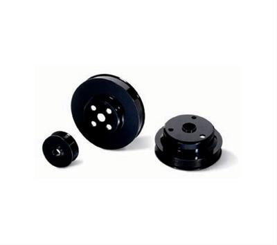 JET Underdrive Pulley Kits 90122 Crankshaft Pulley, Performance Ratio, Serpentine, Steel, Black, Each thumbnail 2