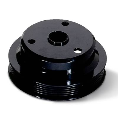 JET Underdrive Pulley Kits 90126 Crankshaft Pulley, Serpentine, Steel, Black, Chevy, GMC, Pickup, 2.2L, Each