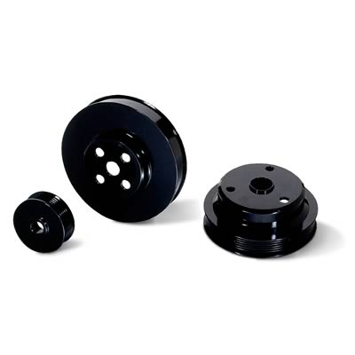 JET Underdrive Pulley Kits 90500 Set, Serpentine, Steel, Black, Dodge, Pickup, 3.9/5.2/5.8L, Set