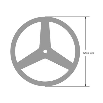 JOES Racing Products Aluminum Steering Wheels 13515-B Wheel, Aluminum, Black Anodized, 3-Spoke, 2.5 in. Dish, 15 in. Diameter, 3-Bolt Mount, Each thumbnail 2