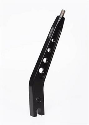 JOES Racing Products Aluminum Shift Levers 17010 Lever, 8 in. Long, 3 in. Layback, Black Anodized 6061-T6 Aluminum, 3/8-16 in. Ball Thread Size, JOES, Each