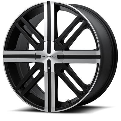 KMCホイール KMC KM67567004735 KMC KM675 Splice Satin Black Wheels with