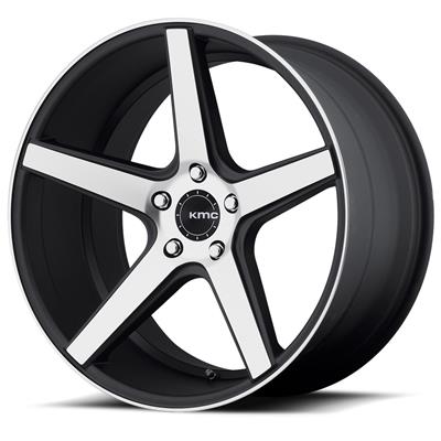 KMC KM68528512535 KMC KM685 District Satin Black Wheels with