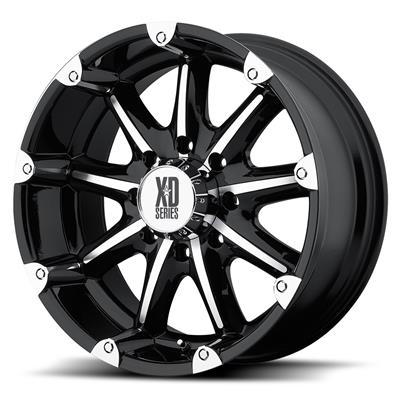 KMC XD77989063318 KMC XD779 Badlands Gloss Black Wheels with