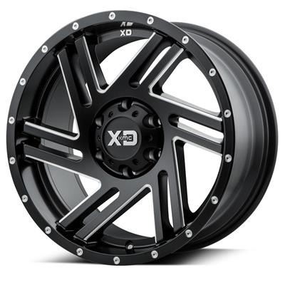 KMC XD83579062930 KMC XD835 Swipe Satin Black Wheels with Milled