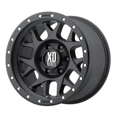 KMC XD12767056726C KMC XD127 Bully Satin Black Wheels with Black