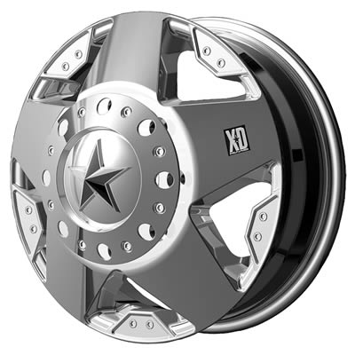 KMC XD77566080299 KMC XD775 Rockstar Dually Chrome Wheels | Summit