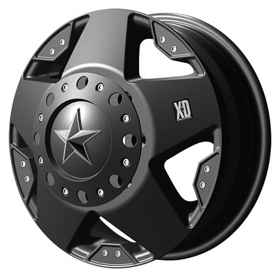 KMC XD Wheel XD 775 Rockstar Black 17x6 8x170mm Bolt Circle Rear 